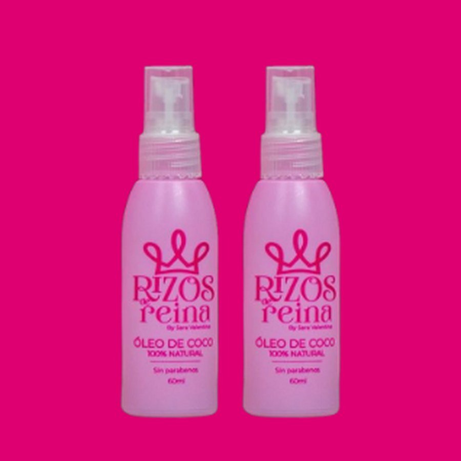 Dos óleos de coco 100% natural Rizos de Reina de 60 ml